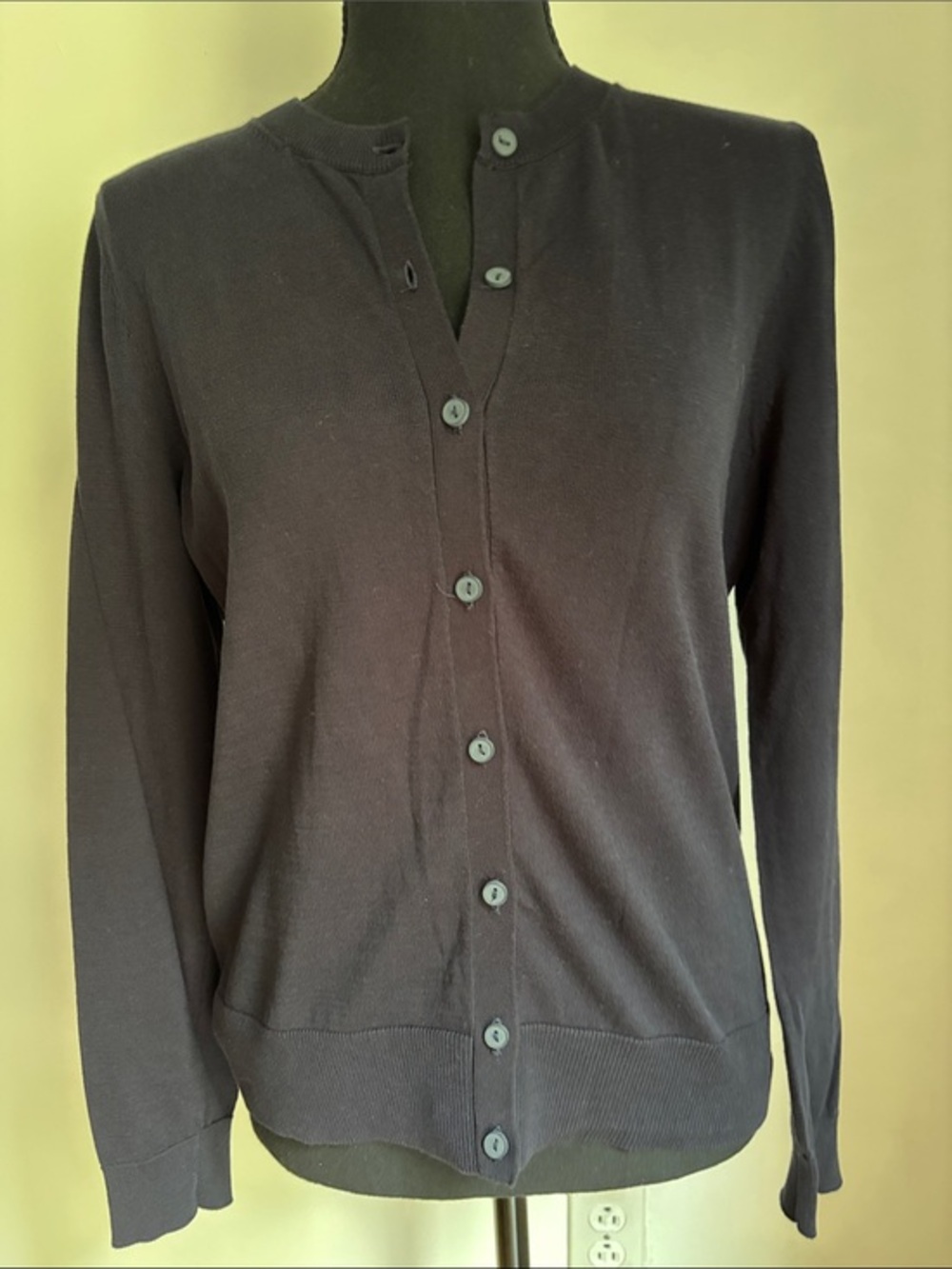 NWOT LOFT dark navy blue cardigan sweater MP